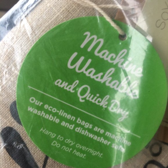 Eco-Linen Machine Washable & Dishwasher Safe Lunch Bag/Backpack Combo - Picture 3 of 5